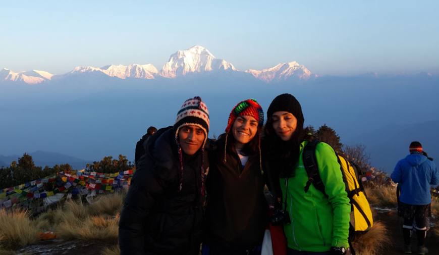 Poon Hill with Mt. Dhulagiri,8167m