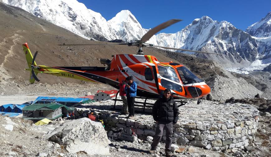 Everest Base Camp trek and Fly back by Helicopter