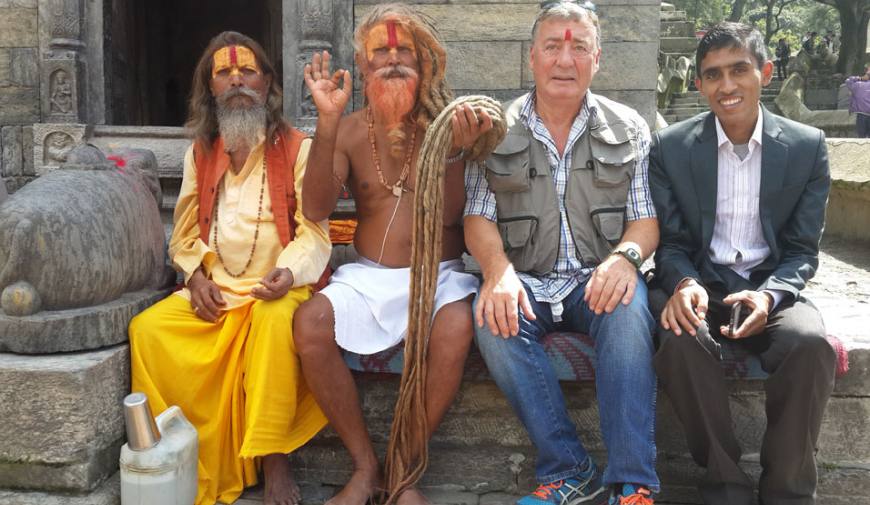 Holey Man in Pashupatinath Temple