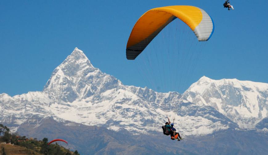 Paragliding in (Sarangkot) Pokhara