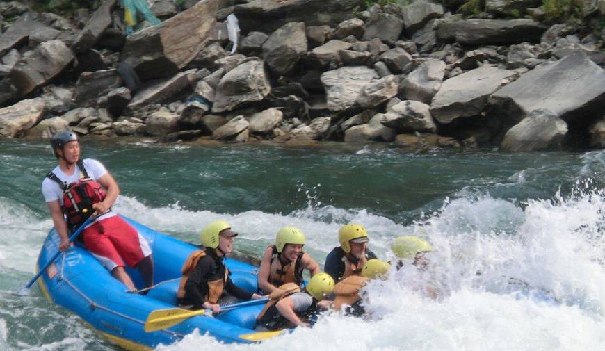 River Rafting over Trisuli River