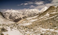 annapurna view from Larkya pass