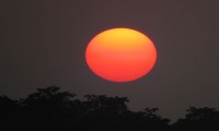 sun set in Chitwan