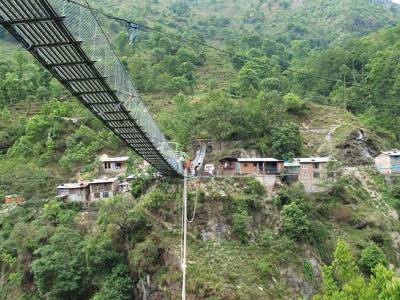 Bungee jumping in Nepal