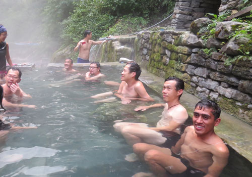 Trek to Jhinu hot spring (1,780 m) - 5 hrs.