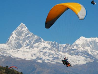 Paragliding in (Sarangkot) Pokhara